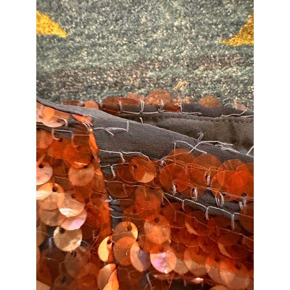NWT Anthropologie Dhruv Kapoor Leonita Sequin Asymmetrical Skirt Size 0 - Picture 8 of 11